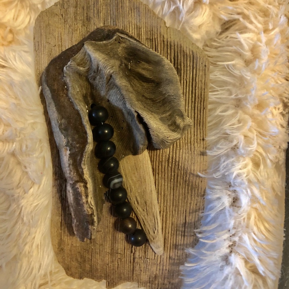 Handmade Driftwood beaded necklace
